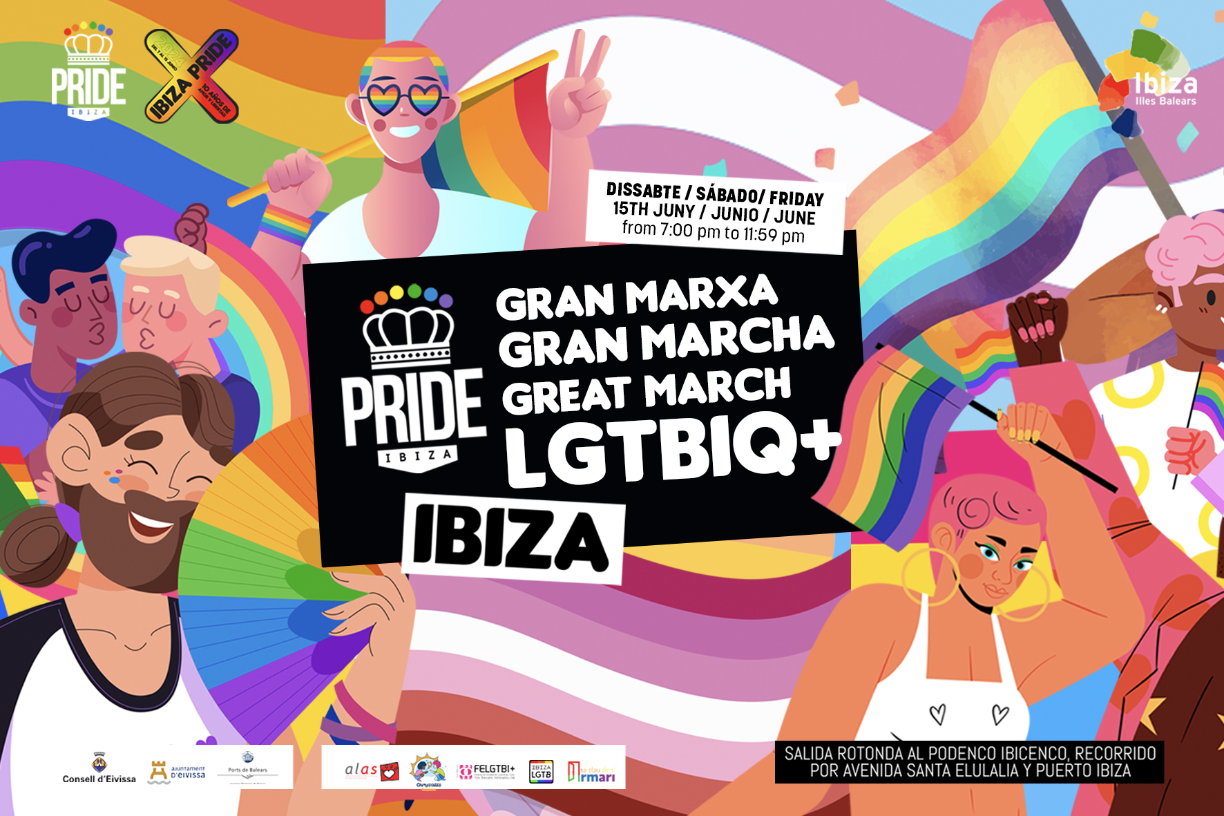 gran marcha 2 ibiza pride 2024 x aniversario 2
